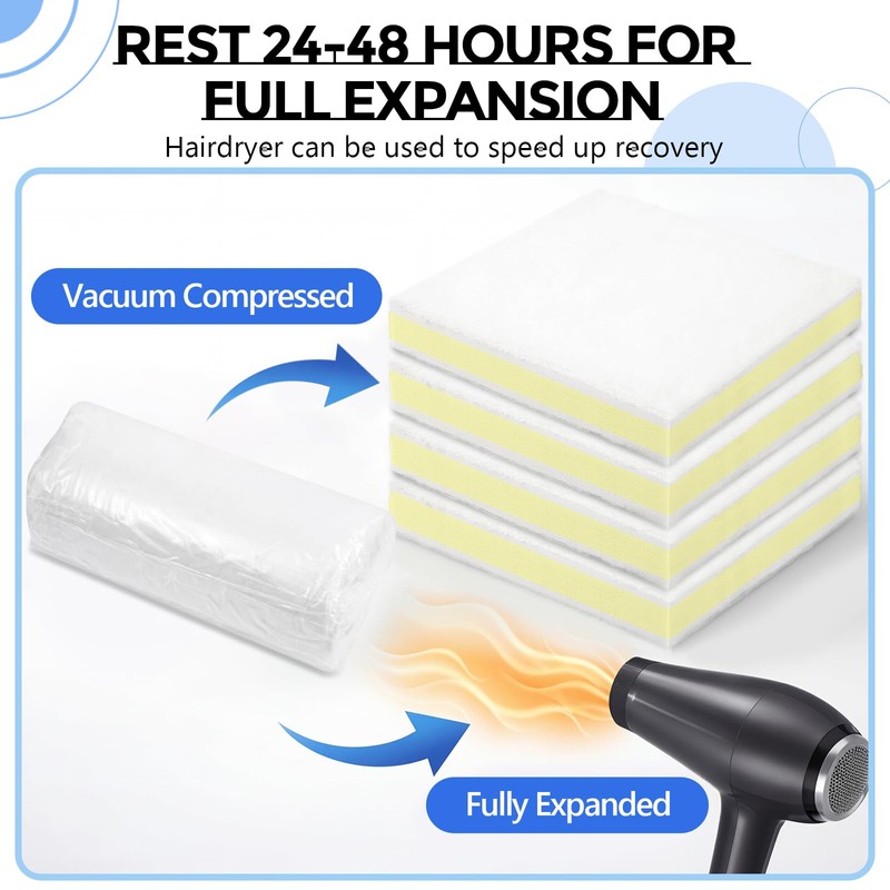 Sieral 4 Pack 18"x18"x2" Chair Foam Cushion Replacement, Upholstery Foam