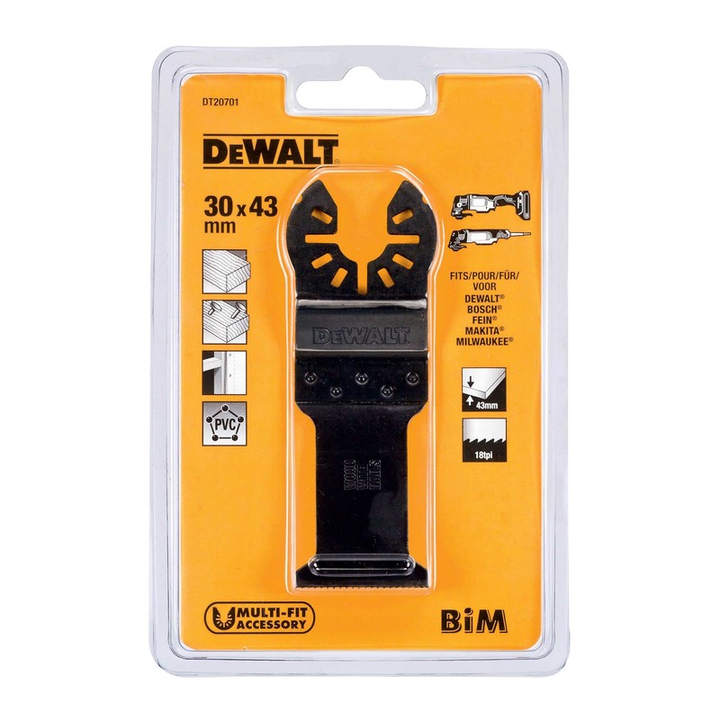 Dewalt DT20701-QZ DT20701-QZ-Hoja de Sierra Multi-herramienta para Madera y clavos