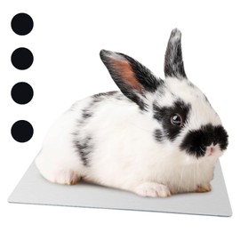 AUPETEK Rabbit Cooling Plate, Cat Cooling Mat, Cool Aluminum Board, 11.8 x 7.9 inches (30 x 20 cm), Cool, Heat Protection, Reduces Physical Temperature, Summer Goods, For Small Animals