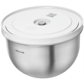 ZWILLING Z1030-858 Fresh & Save Vacuum Storage Bowl, M, 7.1 inches (18 cm), Stainless Steel, Bowl, Airtight Lid, Vacuum Storage Container