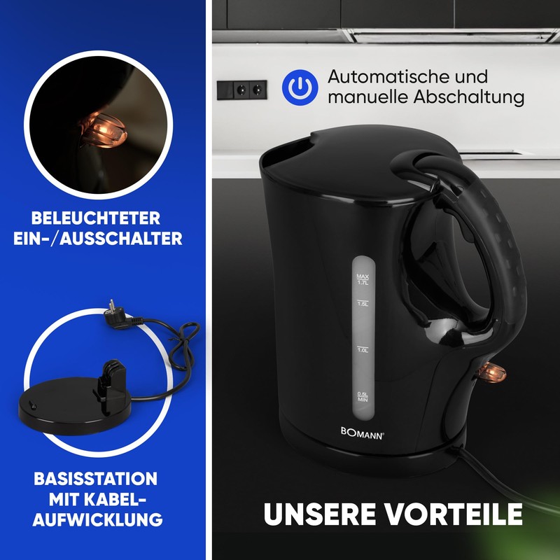 Bomann® Kettle | Kettle | Kettle | Kettle 1.7 L