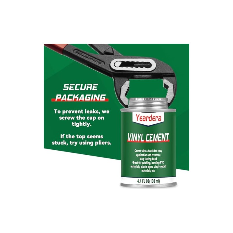 High Strength Vinyl Glue - Waterproof PVC Cement for Repairs