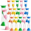 15Pcs 5 Min Sand Timer,Plastic Hourglass Visual Sand Clock Colorful