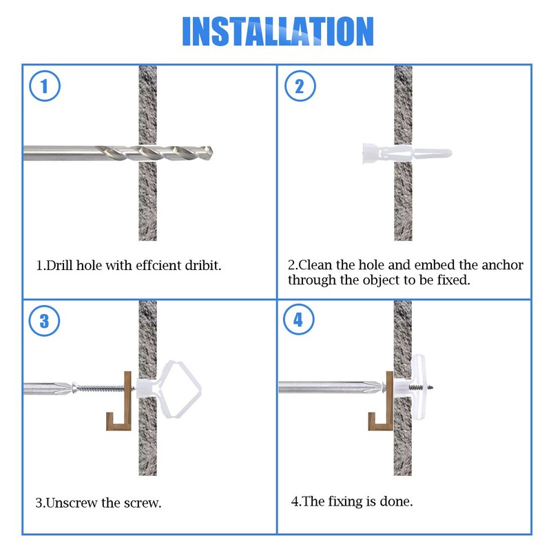 Glarks 212Pcs Phillips Flat Head Self Tapping Screws and Ribbed