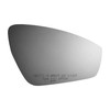 Passenger Side Replacement Heated Mirror Glass No Rear Mount, Compatible