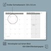 POPRUN Calendar 2026 Weekly Planner 22 x 16.5 cm, 17-Month
