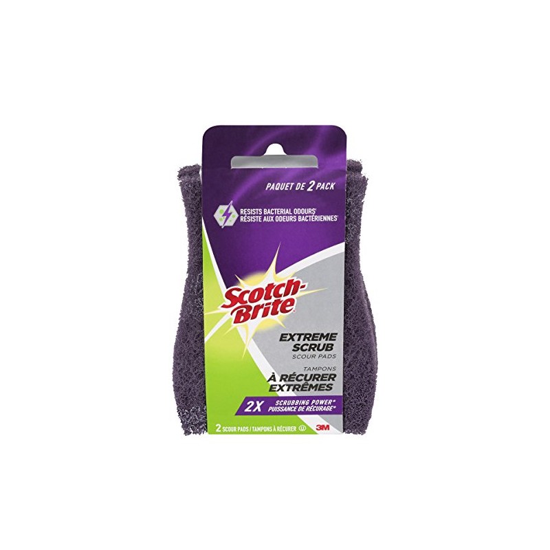 Scotch-Brite Extreme Scrub Scour Pad, 2 Pads