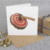 'Axe Throwing Target' Blank Greeting Card (GC00048507)