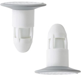 TUMYES Tapón de Drenaje de Ducha para Baño, Tapón de Drenaje de Núcleo de Alcantarillado, Filtro de Drenaje de Piso, Valvula Antiolores, para Evitar Obstrucciones y Olores (Blanco, 2 Unidades)