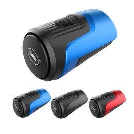 Bike Electronic Horn for Adult, 125dB Loud Cycling Bell with Anti-Theft Alert USB Rechargeable Waterproof Feature for Road/Mountain Urban Bikes Cycling Tricycle Bells (Blue)