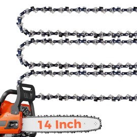 EXSHP 14 Inch Chainsaw Chain 3/8" LP Pitch .043" Gauge 50 Drive Links- 61PMM3 50 Fits STIHL MS170, MS180C, MS193T, MS194T - 36100050050, R50 (3 Packs) (90YNP-6)