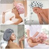 Elastic adjustable shower cap, wrap cap, striped bow, waterproof single