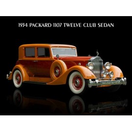 1934 Packard 1107 Twelve Club Sedan NEW Metal Sign: 12x16" Ships Free