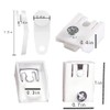 Traverse Rod Slides Curtain Replacement White Plastic Snap-in Traversing Slides