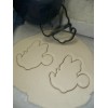 AJT SIDE FACING MINNIE MOUSE FACE OUTLINE CARTOON COOKIE CUTTER