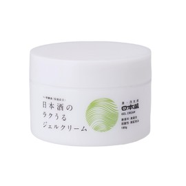 Nihonzakari Japanese Sake Moisturizing Gel Cream, 6.3 oz (180 g) (Unscented, Uncolored, All-in-One)