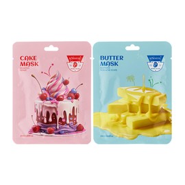 paker von 2 Face Mask,Anti-Wrinkle Lifting Masks Set, Brighten Face Mask Set, Face Masks für alle Hauttypen