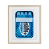 Stupell Industries Blue Canned Sardines Birch Framed Print Under Glass
