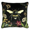 Evans Lichfield Midnight Garden Cushion Cover, Bee, 43 x 43cm