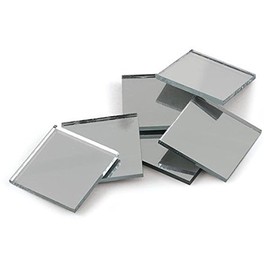 Better crafts Silver Coated Square 3" Mirror Tiles - Can Be Used in Many Craft Projects, Decorations & Mosaics. (5)