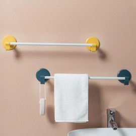 Attachable non-perforated towel rack Towel rack white 2ea