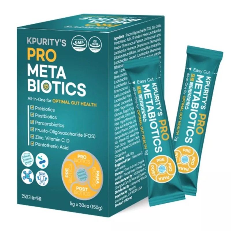 KPURITY ProMetaBiotics All-In-One Optimal Gut Health 30 Sticks PRE PRO