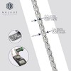 NKlaus 6827 70 cm Braid Chain 925 Silver Elegant Necklace