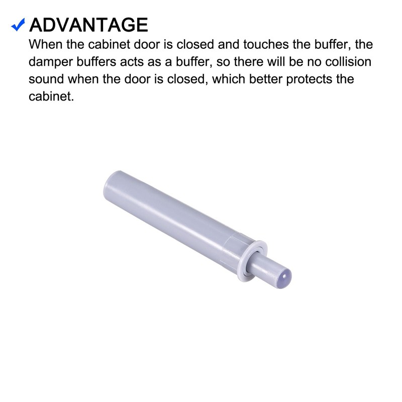 METALLIXITY Damper Buffer Push 60mm x 9.2mm 3pcs Plastic Cupboard