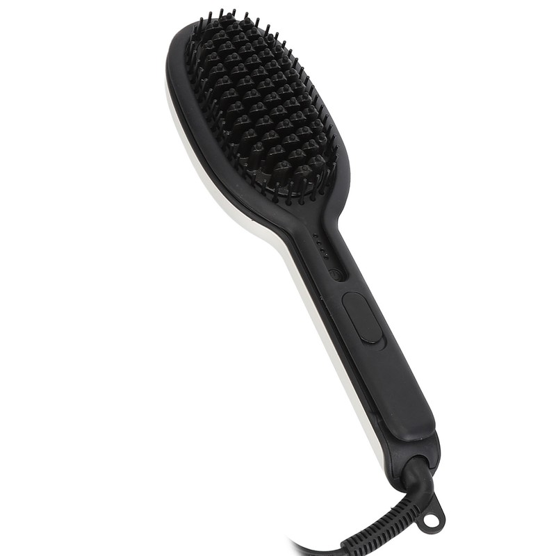 Straightening Curling Iron Brush Massage Negative Ion Automatic Heated Hair