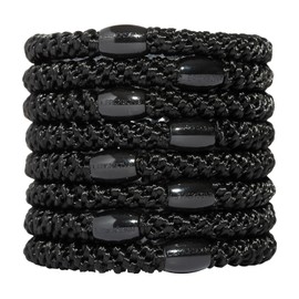 L. Erickson Grab & Go - Soporte para cola de caballo, color negro, juego de ocho – excepcionalmente seguro con agarre suave