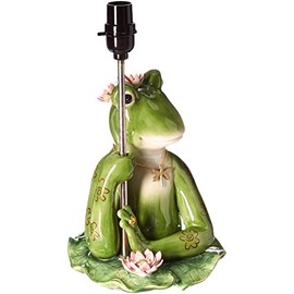 ATD 30129 18.5 Inch Lily Pad Base Frog Design Lamp Holder