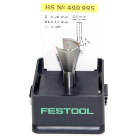 Festool Fresa de cola de Milano HS S8 D20/17/15°
