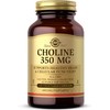 Solgar Choline 350 mg - 100 Vegetable Capsules - Supports Healthy Brain & Cellular Function - Vegan, Gluten-Free, Dairy-Free, Kosher - 100 Servings