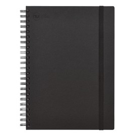 NU Notebooks - Elite Premium Range - Wire Journal - A4 Notebook - Hardback Notebook - Stationery Notebooks - Black Journal - 120 Pages