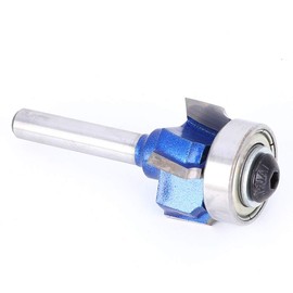 Edge Trimmer Cutter, 4 Teeth Trimming Cutter, 8 mm Round Router Bit, Cemented Carbide, for Wood Grooves Used on Electric Trimming or Engraving Machines (Four-Edged Edgebander 8XR1)