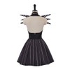ZIUFVML Jack Skellington Dress Costume Women's Nightmare Cosplay Black Striped