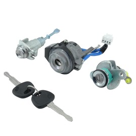 ALTBET Ignition Switch & Door Lock Cylinder Car Full Lock Cylinder Set with 2 Keys Compatible with 2007-2010 Hyundai Elantra Replace 81905-2H230