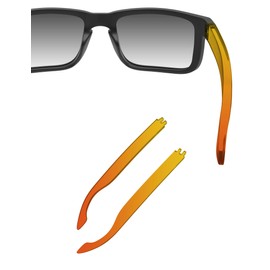 HILEEN Replacement Temple Arms Legs for Oakley Holbrook OO9102|Holbrook XL OO9417|Holbrook Asian Fit OO9244 Sunglasses-Burgundy Gradient Yellow