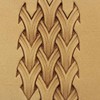 DandS ltd Leather Stamp Tool Basket Weave Stamping Working Carving