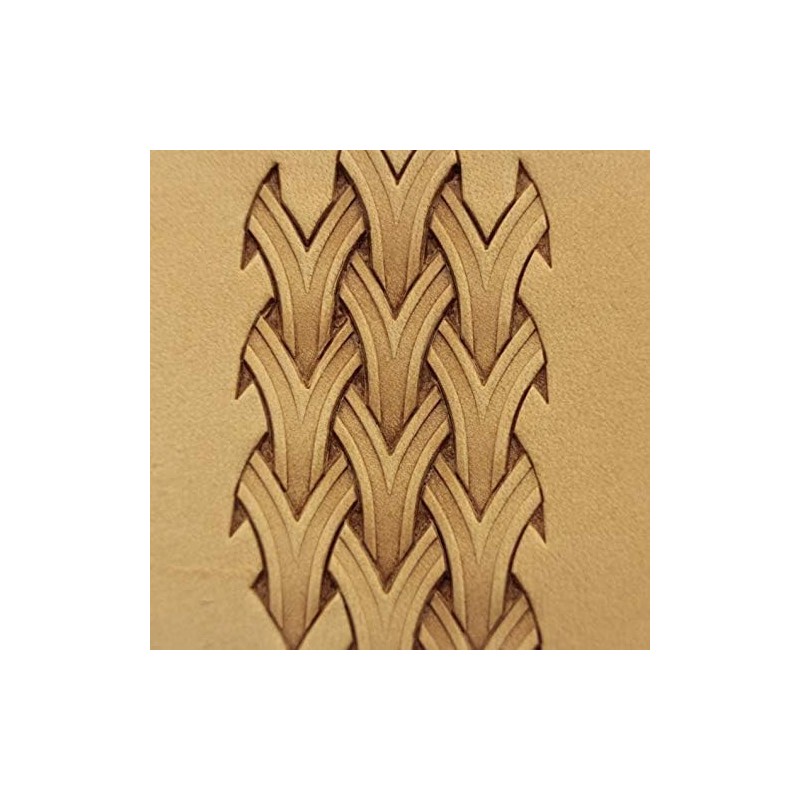 DandS ltd Leather Stamp Tool Basket Weave Stamping Working Carving