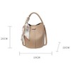 BATLUTI Women's Bucket Shaped Bag, Shoulder Bag, Pouch Included, 2-Way,