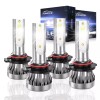 AUIMSOCO Combo 9005+9006 LED Headlight Low Beam Bulbs Hi-Lo Beam