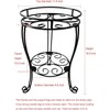 11.8 inches Diameter Tall Metal Plant Stand for Indoor or