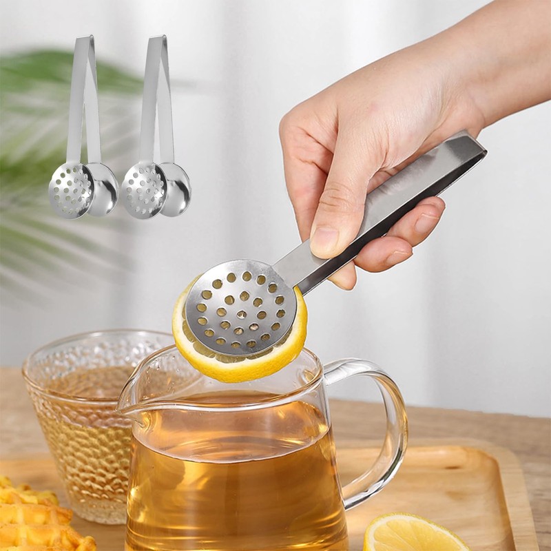 2 Tea Bag Clips, 2 Tea Saucers, Tea Press, Tea