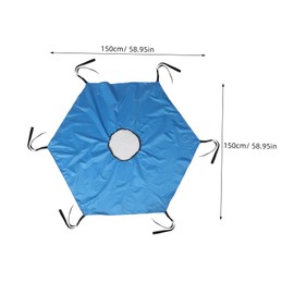 BESPORTBLE Trampoline Shade Canopy Cover Sunproof Protector for Outdoor Trampolines Easy to Install Lightweight Durable Weather Resistant Shade Net for Backyard Use