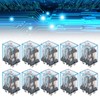 10Pcs Coil Power Relay Small Intermediate Electromagnetic 8 Pin 2