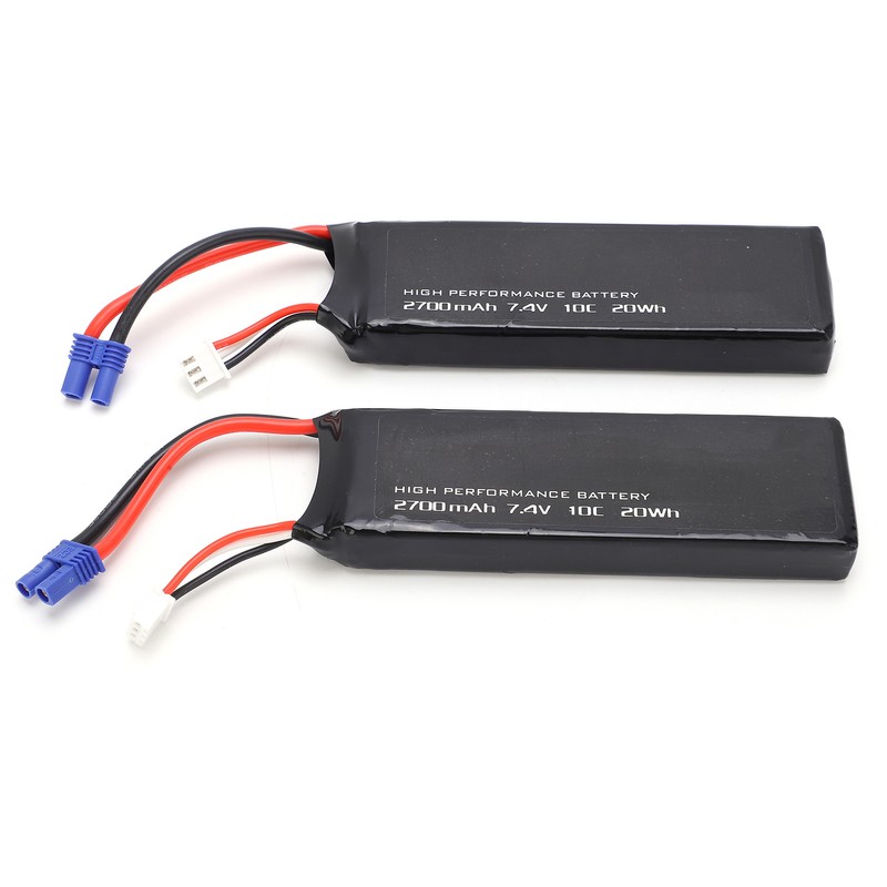 2pcs/lot Lipo Battery 7.4V 2700mAh for Hubsan H501 RC Quadcopter