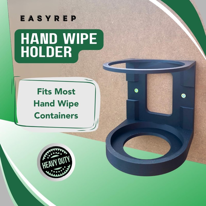 EASYREP Wall-Mounted Hand Wipe Holder – Compatible with Most Wipe