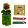 WAFOIRO Teacher Appreciation Gifts Set – Crochet Sunflower Pen Holder,