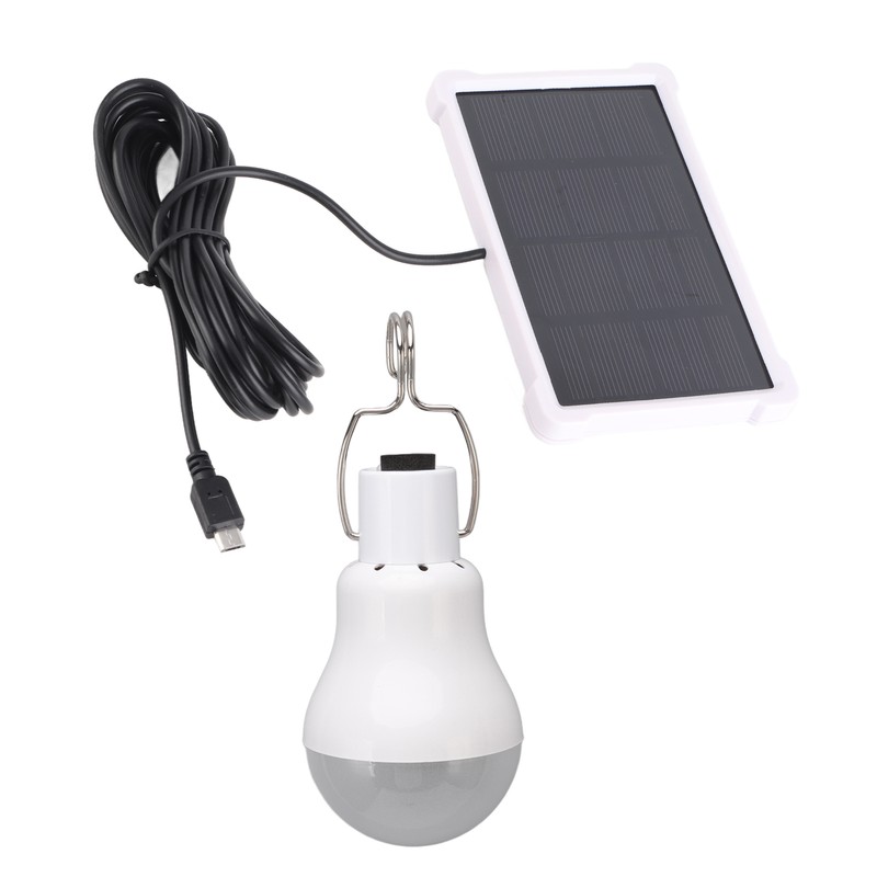 Portable Solar LED Light Bulb Rechargeable Solar Light Bulb for